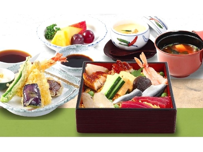 ちらし寿司と天ぷら膳　1,680円（税込）　グランドメニュー