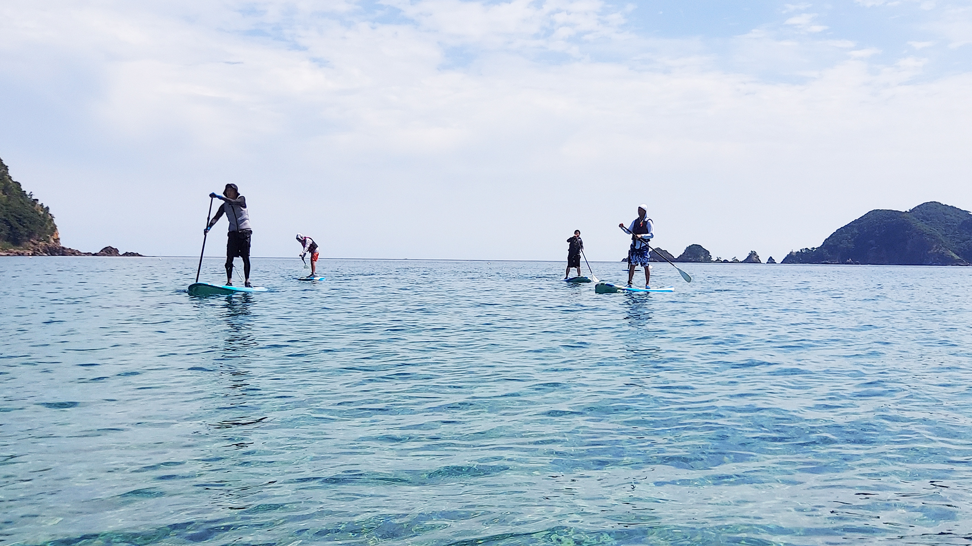 佐津海岸でサップ（SUP)体験