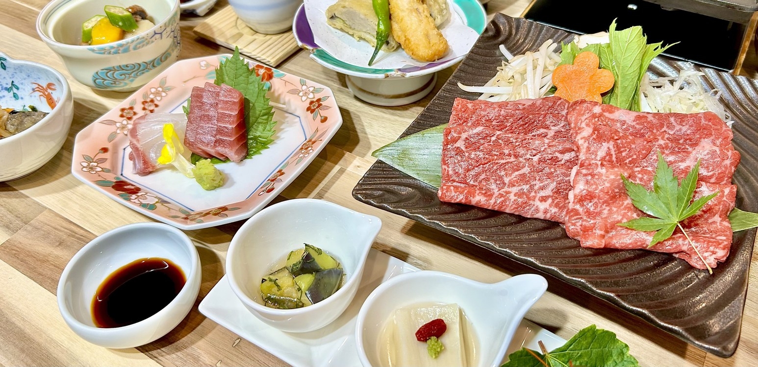 【1泊2食付き】宮崎県産牛の『焼きしゃぶ』を愉しむ◇天然温泉・露天風呂◇日向灘のオーシャンビュー◇