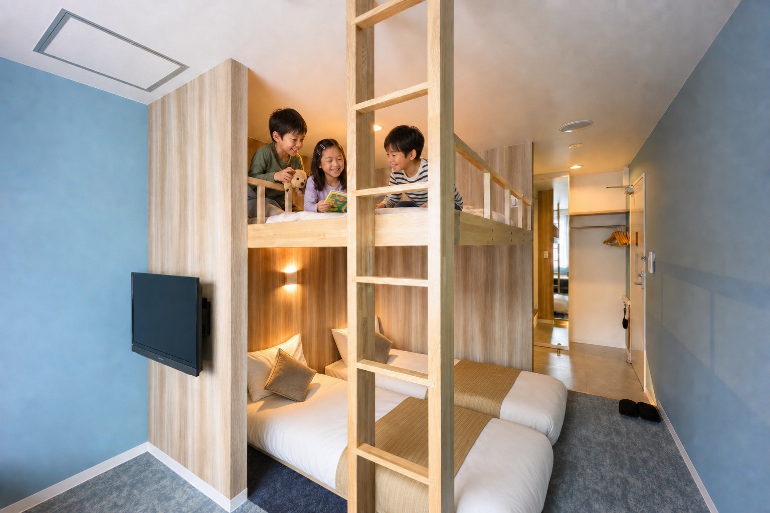 お子様もワクワク★ロフトのあるお部屋で旅行が更に快適＆楽しみになるファミリー向けプランです♪