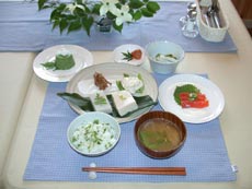 朝食例（ある日の朝食）