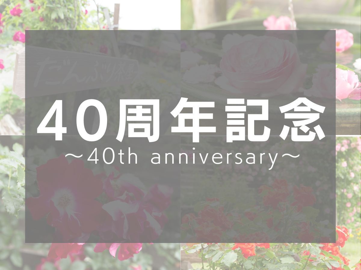 【40周年記念｜期間限定】薔薇咲く庭園で乾杯を。オールインクルーシブプラン（メイン3品＋美食膳
