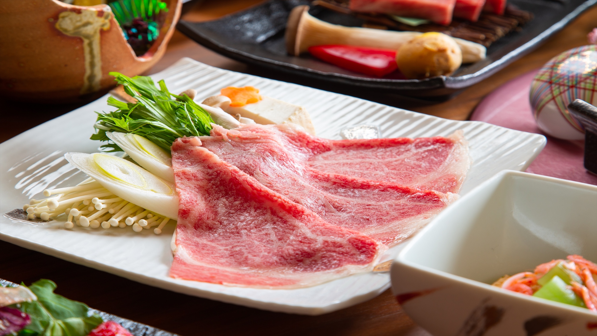 美食膳　前沢牛のしゃぶしゃぶ