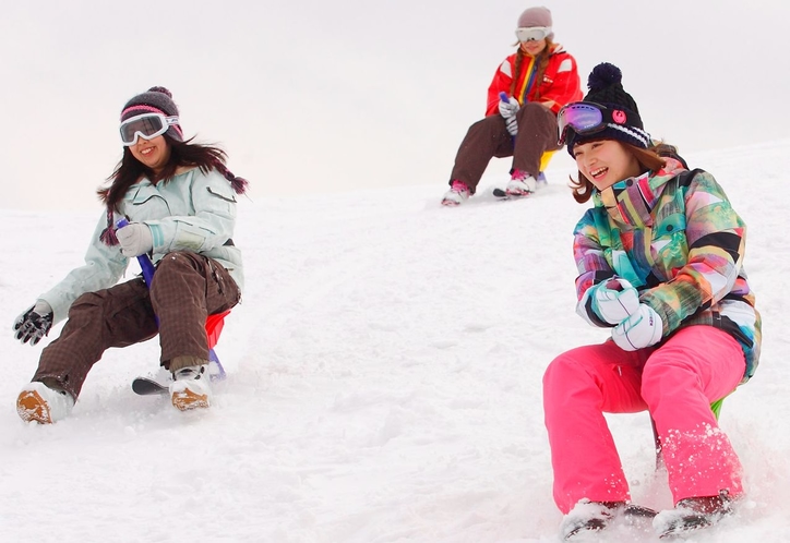 なかまで雪原をスノードライブ