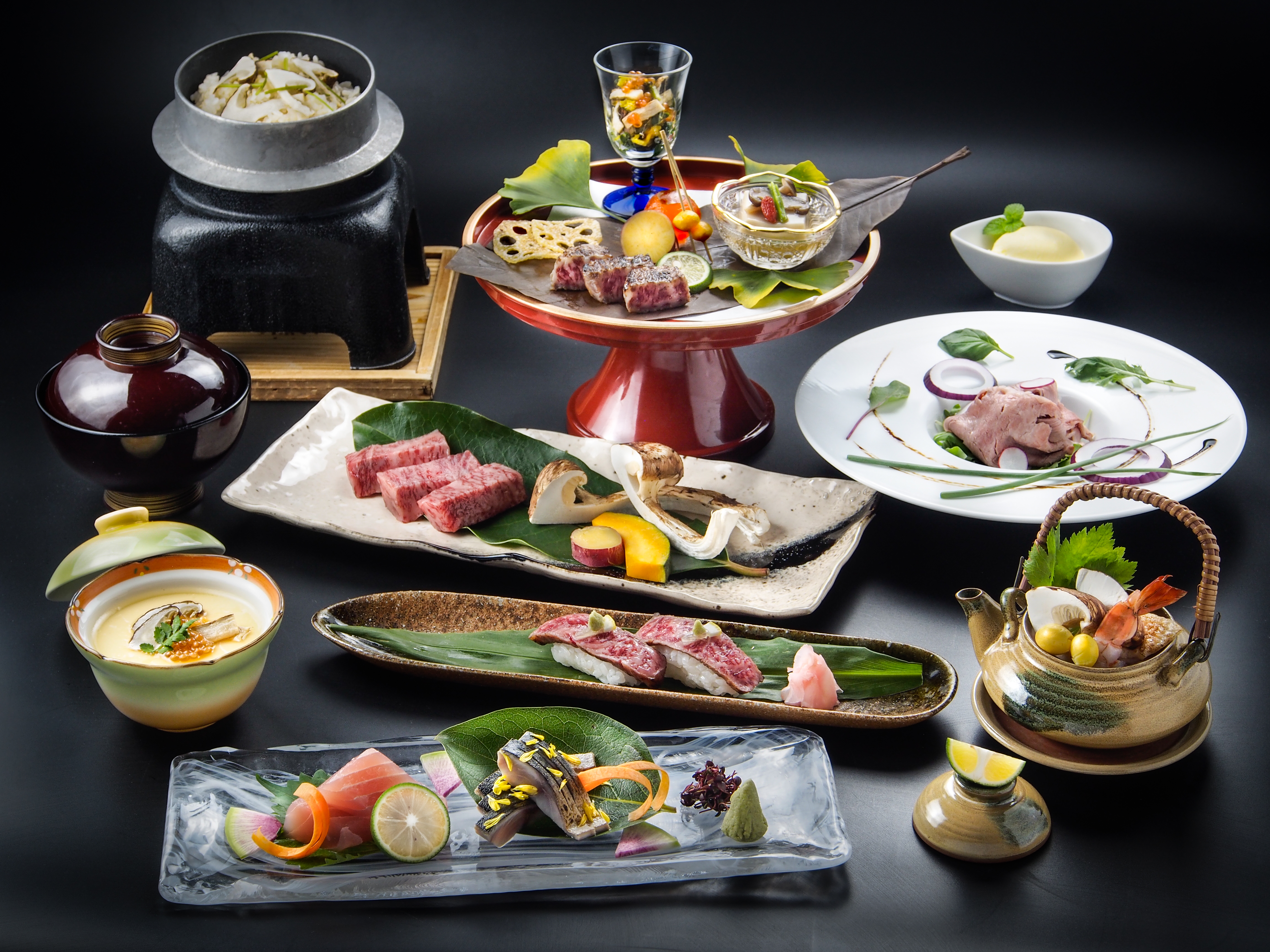 近江牛と松茸づくし会席