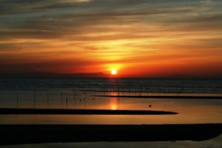 【周辺の魅力】真玉海岸の夕陽