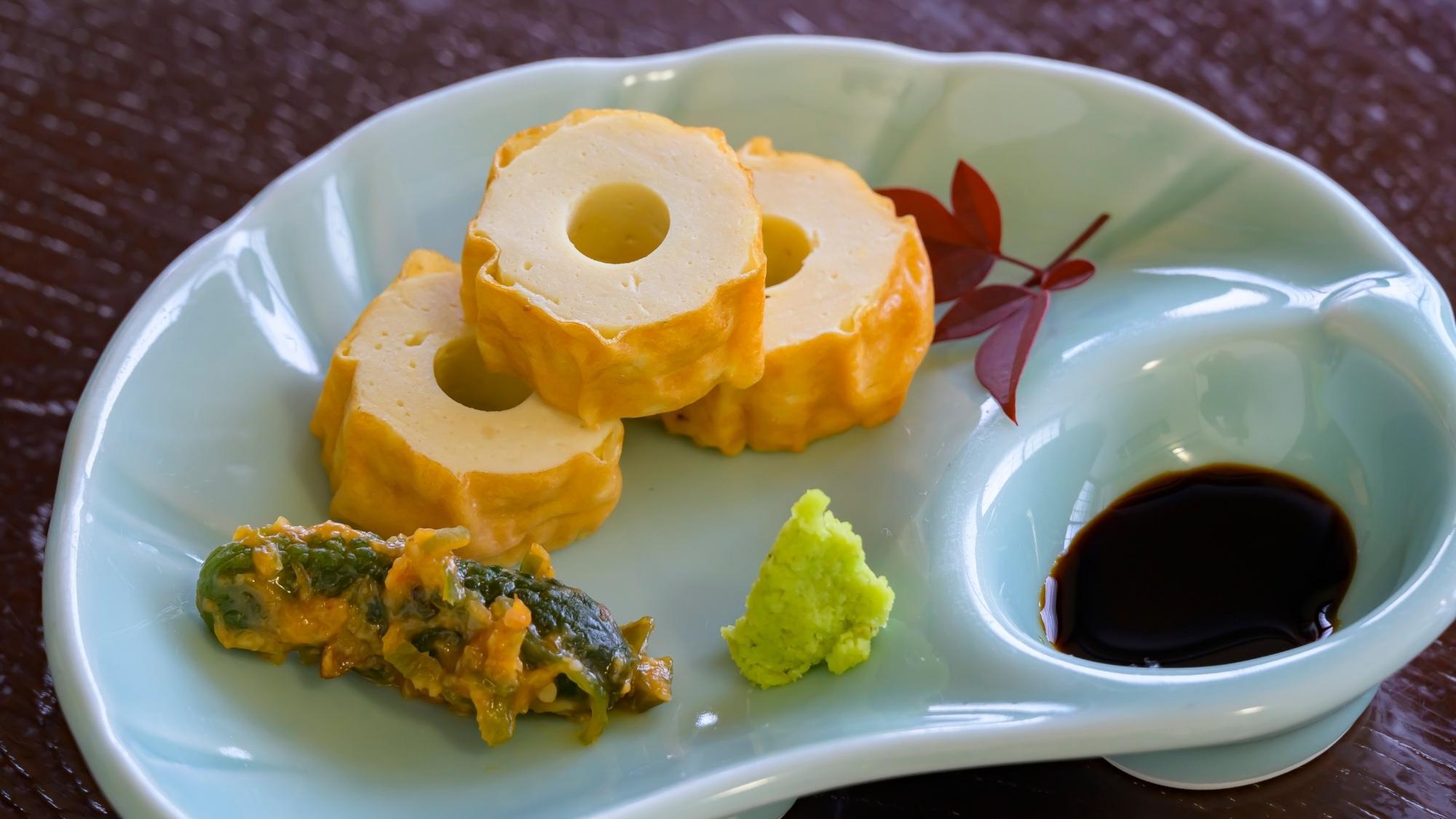 【岩井屋の朝餉】焼き魚に炊き立て御飯・とうふちくわ他、ほっこり味わう温泉の朝ごはん