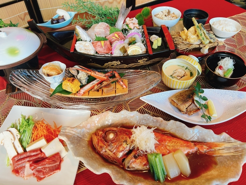 【「旬華祝祷」を取り入れた当店最高級プラン】ボリュームたっぷり特典付☆ビールが1本付♪（2食付）