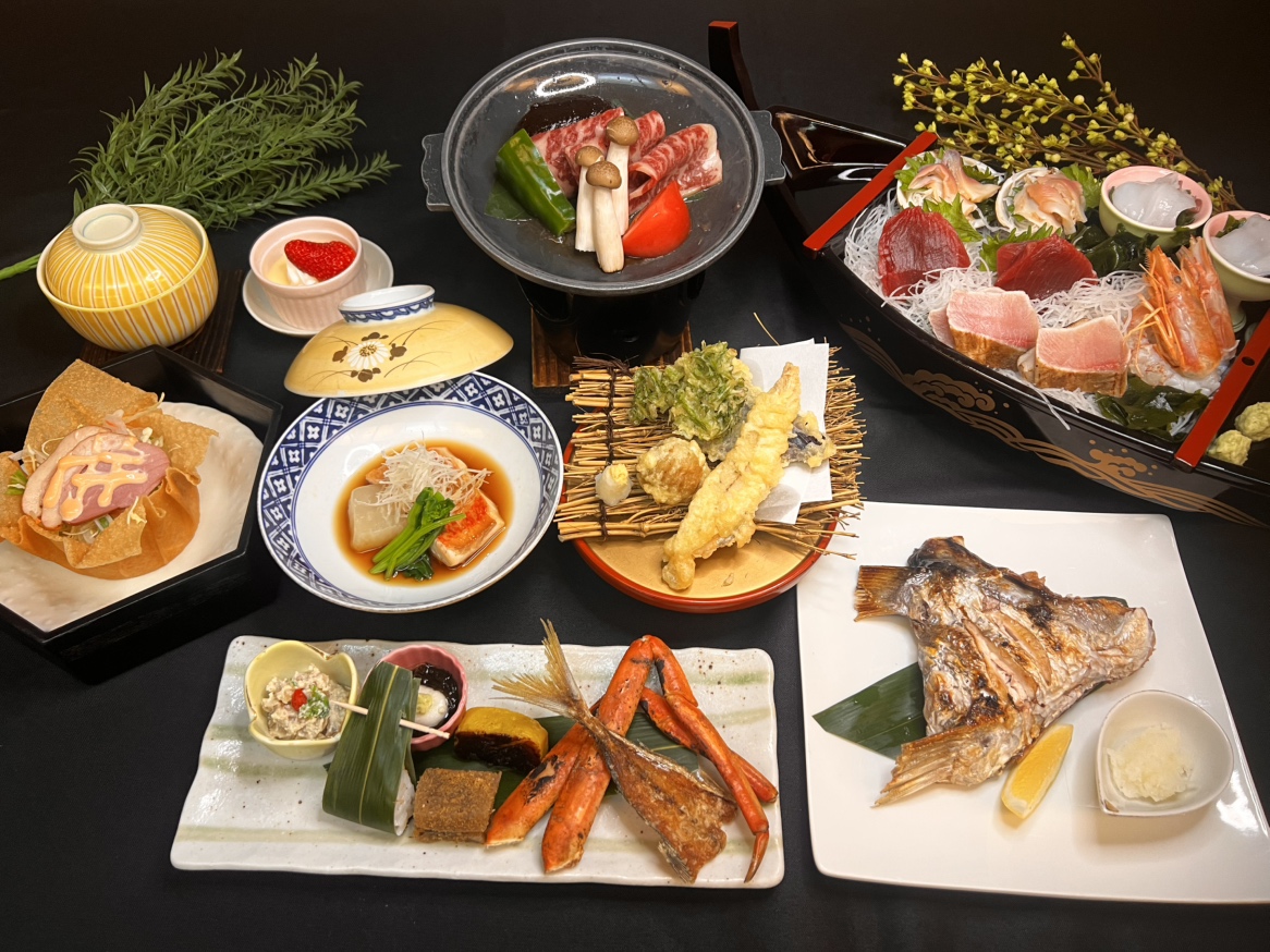「旬華祝祷」を取り入れた当店最高級夕食（春）
