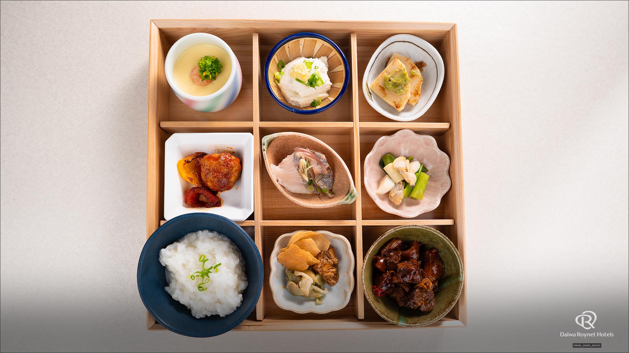 彩り小鉢盛り付けイメージ（朝食ビュッフェメニュー例）