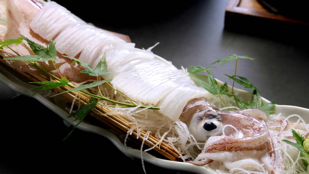 【今期限定！】今しか食べられない！活イカ姿つくりで旬の味わいを♪
