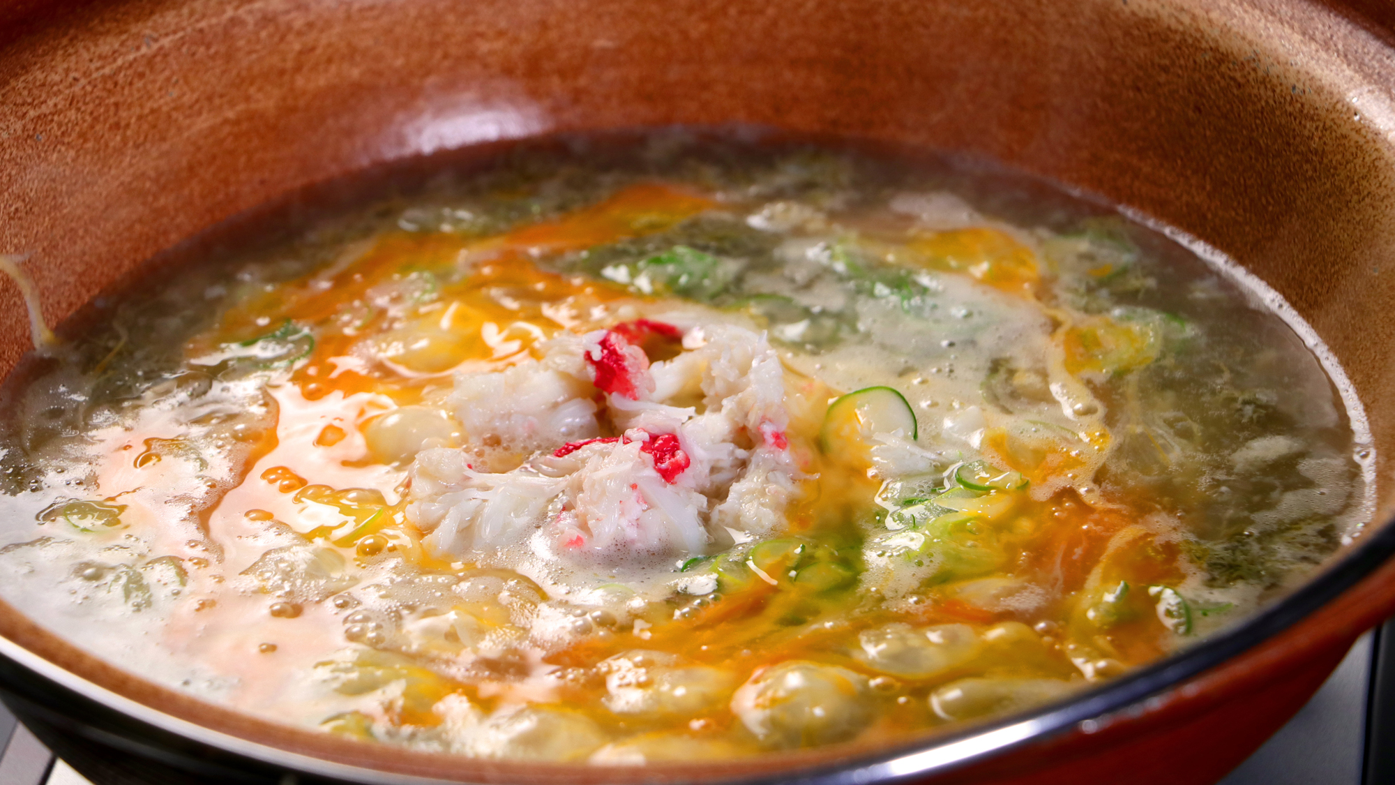 【松葉ガニ会席】蟹の旨みたっぷりの雑炊　