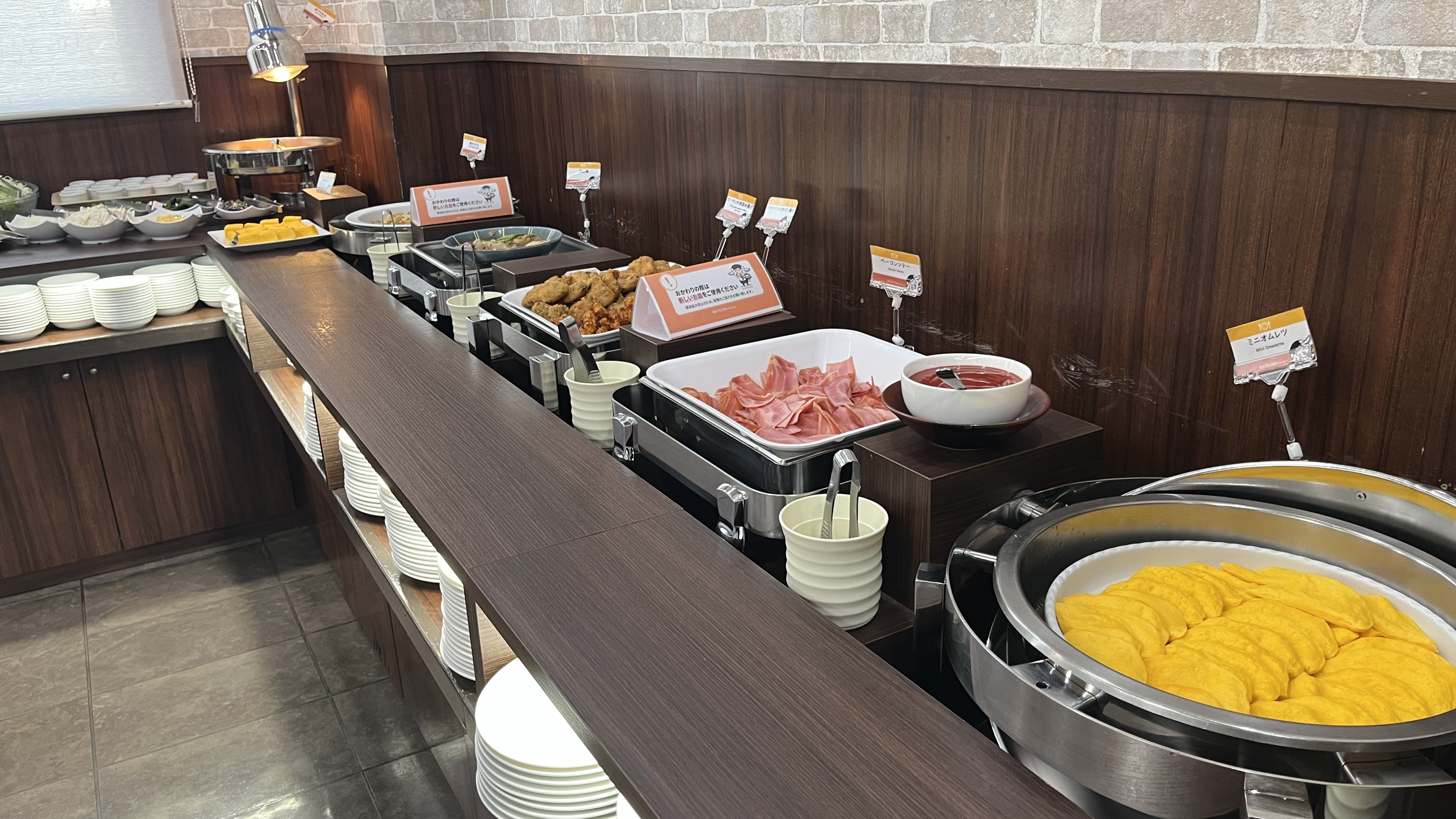 朝食バイキング(例)