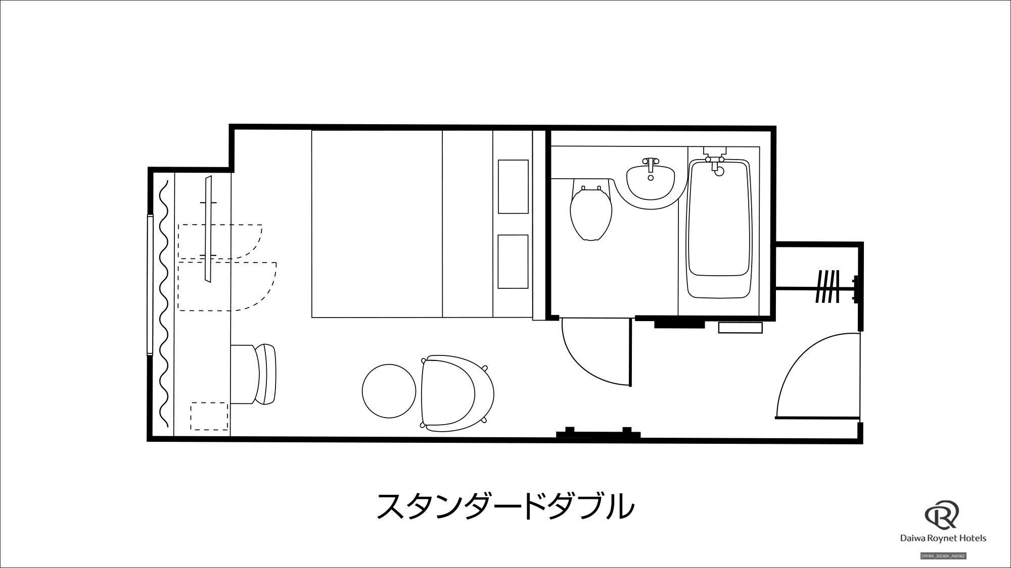 スタンダードダブル　間取り