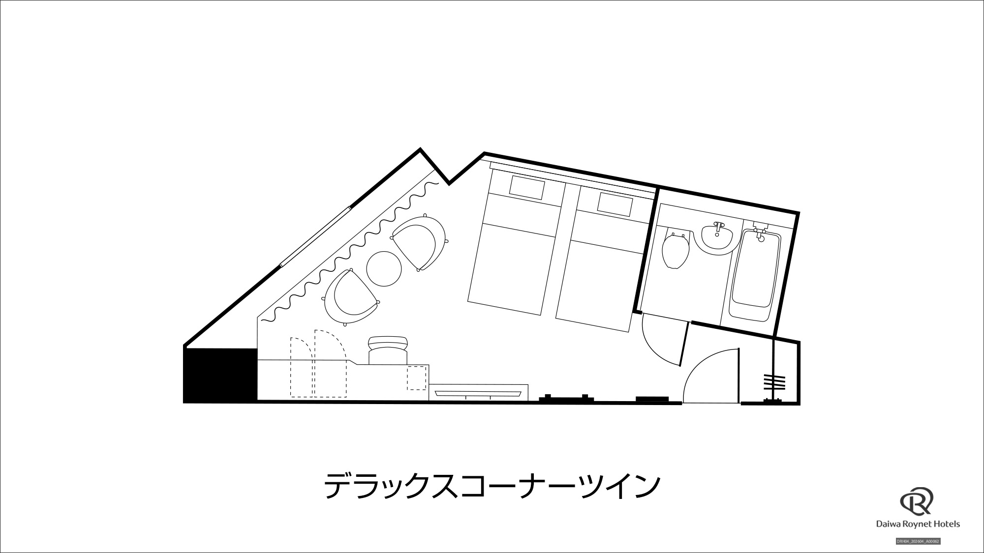 デラックスコーナーツイン　間取り