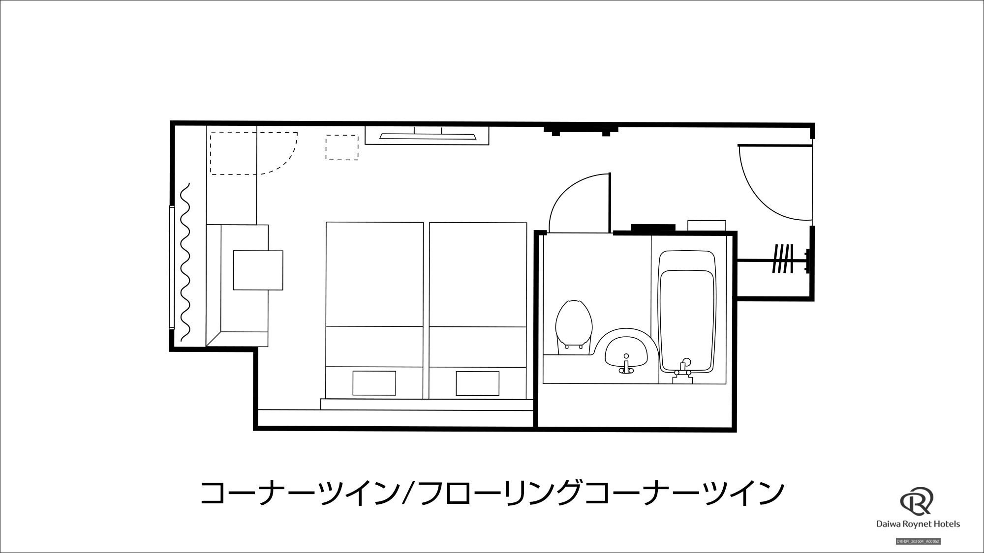 コーナーツイン/フローリングコーナーツイン　間取り