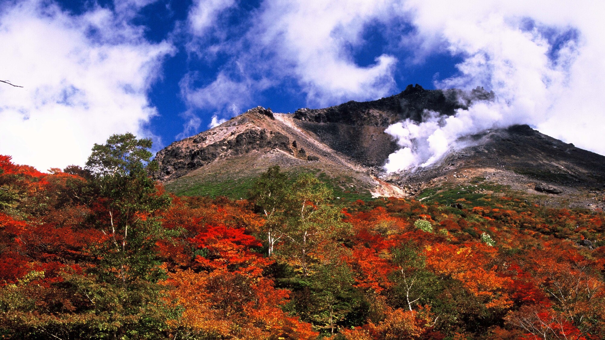 【那須高原/秋】紅葉の色付きと茶臼岳を眺めて・・・