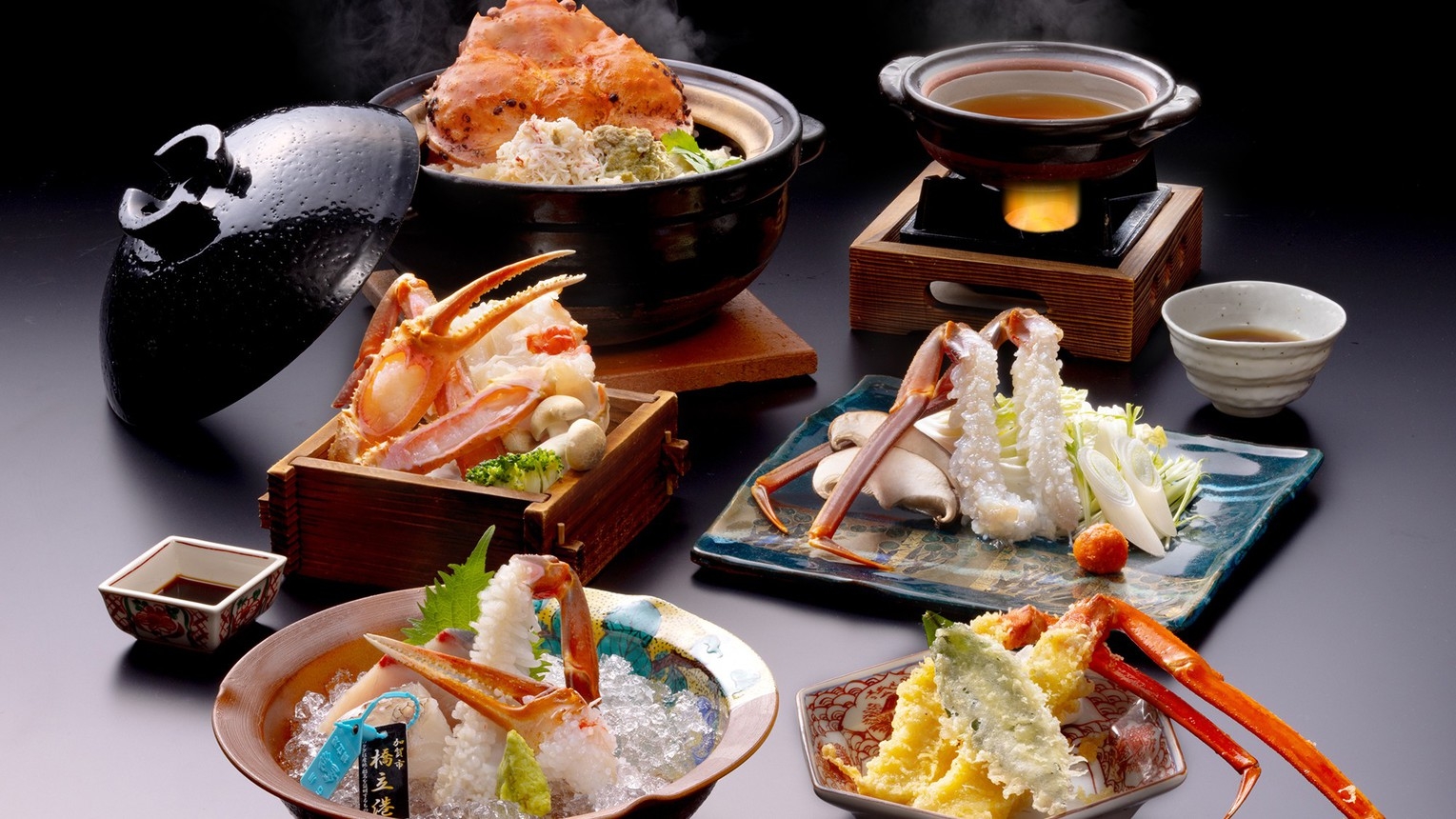 【さき楽60日前2000円お得】加能蟹＆黒毛和牛＆天婦羅自慢で贅沢三昧　さらにのどぐろ姿焼き付き