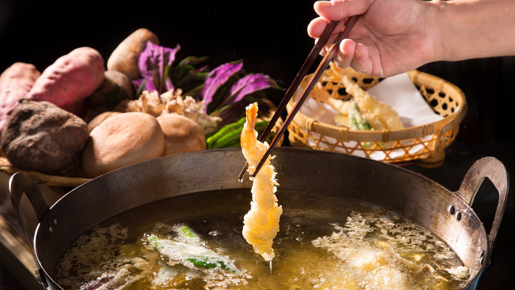 【秋冬の旬味】揚げたて天婦羅をお好きなだけ「のどぐろ・天婦羅自慢会席」（食事処 彩）