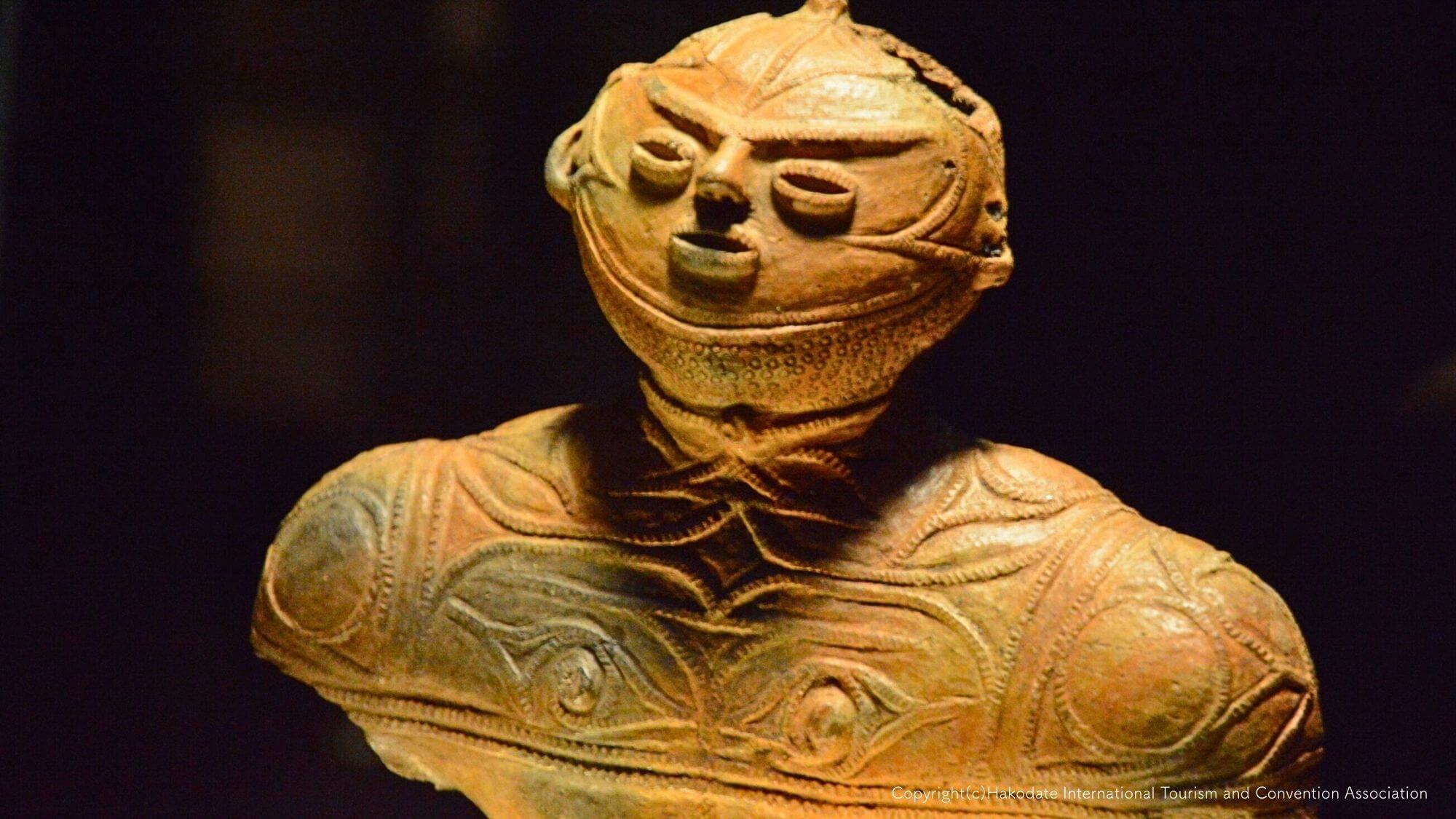 【国宝 中空土偶】この地域で発見されて50年。函館市縄文文化交流センターにて常設展示されています。