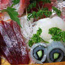 舟盛詳細　メジ鮪・スルメいか