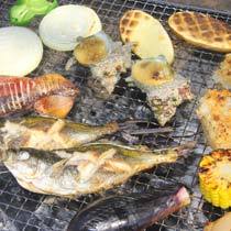 炭火でＢＢＱ♪