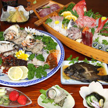 ★海鮮三昧プラン夕食例