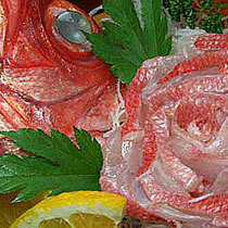 舟盛詳細　金目鯛牡丹造り