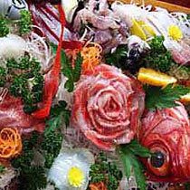 海鮮の宿　かまや　豪快な天然地魚の舟盛