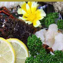 魚喰うならかまや　新鮮な南伊豆産の伊勢海老