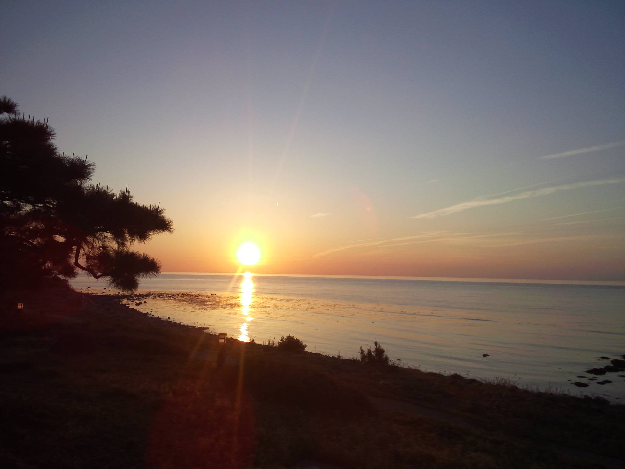 2017年4月25日の、やわらか～～い夕陽