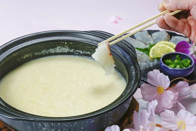 【日帰りプラン】春旬の地元食材を満喫するなら！　★絶品桜鯛のごま豆乳しゃぶしゃぶ★【ランチ限定】