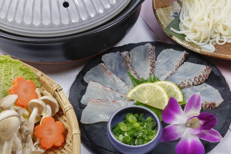春旬の地元食材を満喫するなら！　★絶品桜鯛のごま豆乳しゃぶしゃぶ★陽春コース