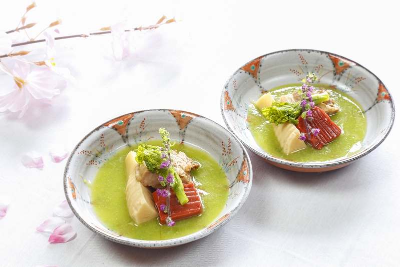 【日帰りプラン】春旬の地元食材を満喫するなら！　★絶品桜鯛のごま豆乳しゃぶしゃぶ★【ランチ限定】