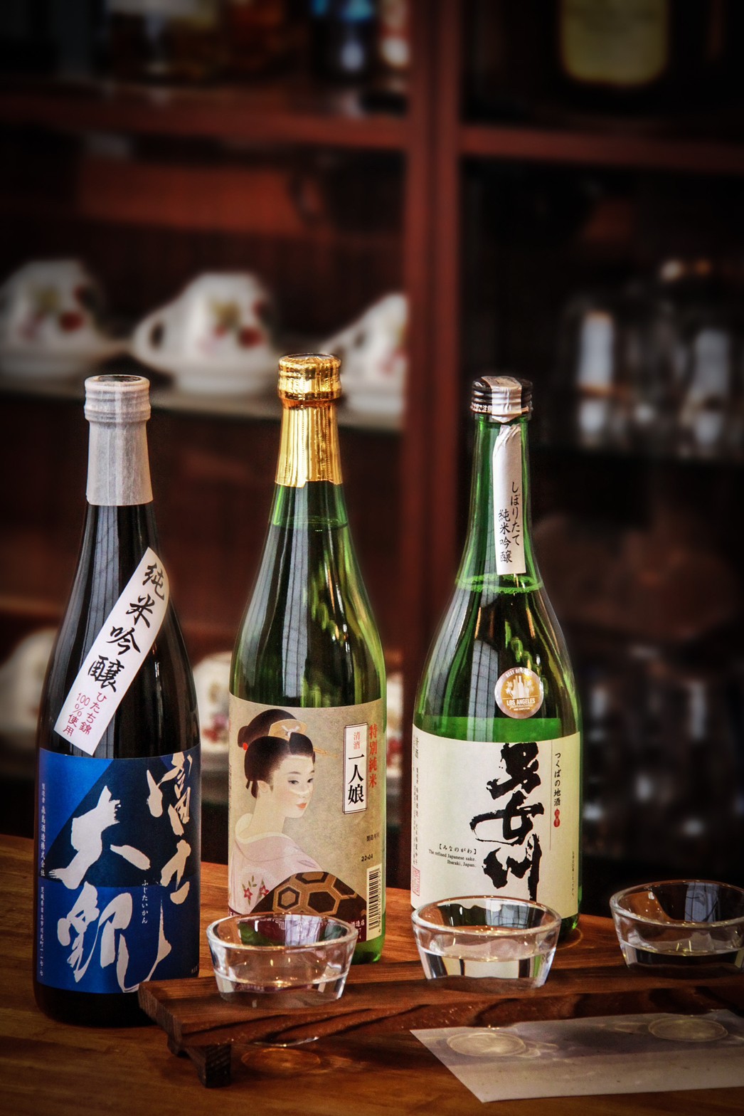 【茨城自慢の地酒】3種の厳選地酒を飲み比べ♪茨城の名酒蔵の味をお楽しみ下さい♪＆つくば味麗豚料理
