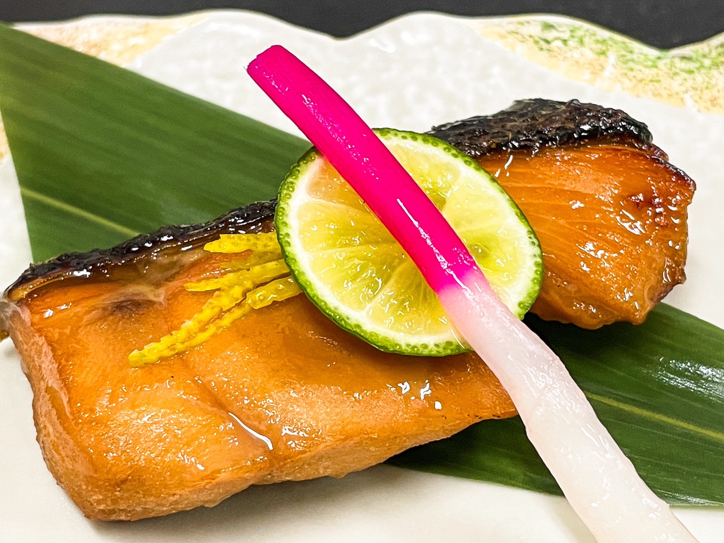 秋鮭の柚庵焼き　一例