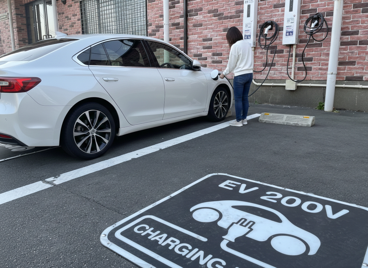 電気自動車充電　EVチャージ