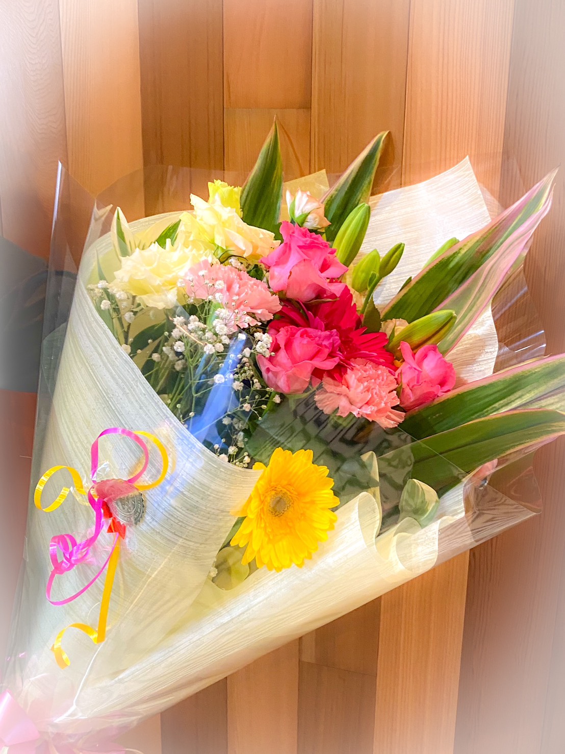 お祝いには花束を