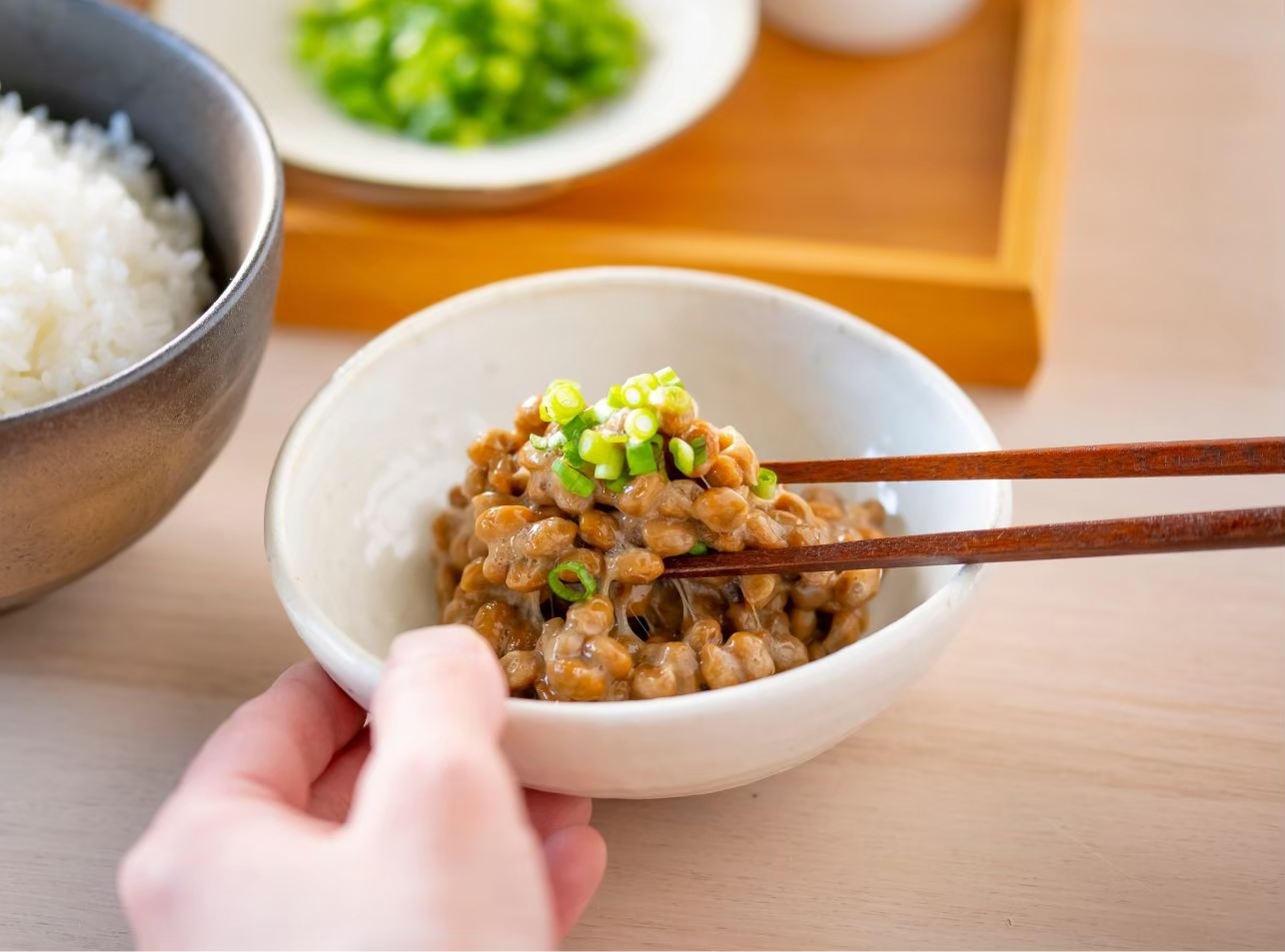 ご朝食には納豆を