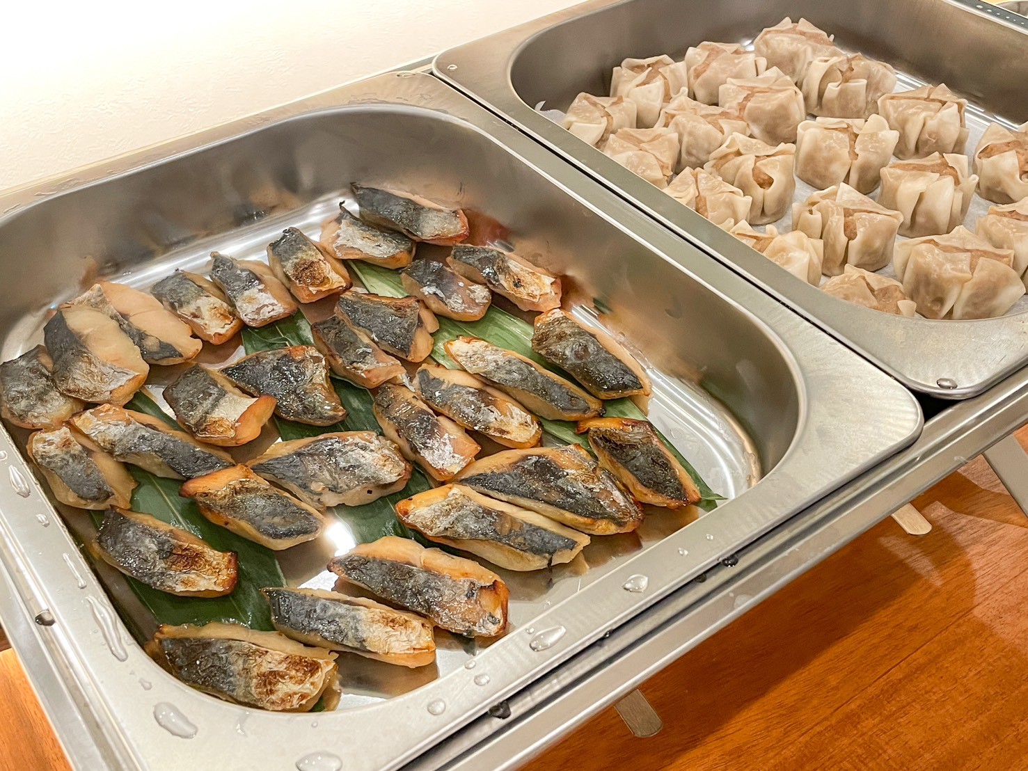 ご宴会：オードブル（鰆の西京焼＆肉焼売）