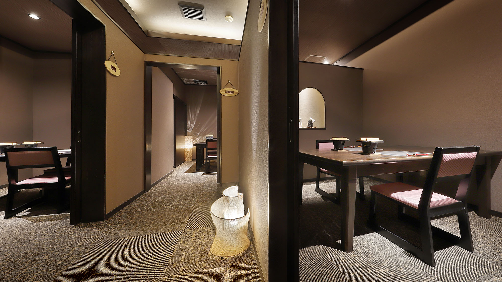 【個室ダイニング】お食事は朝夕共に個室ダイニング