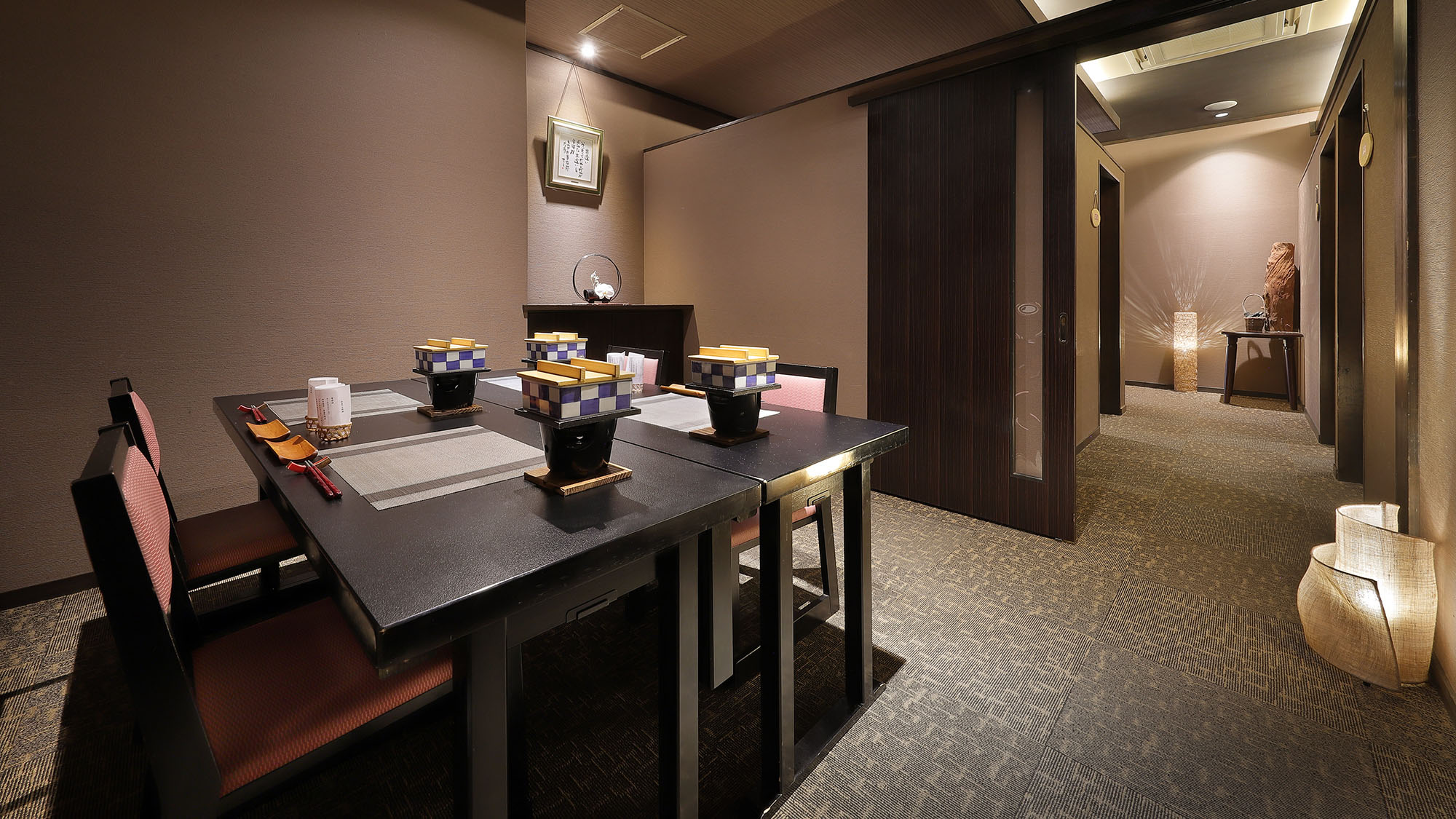 【個室ダイニング】お食事は朝夕共に個室ダイニング