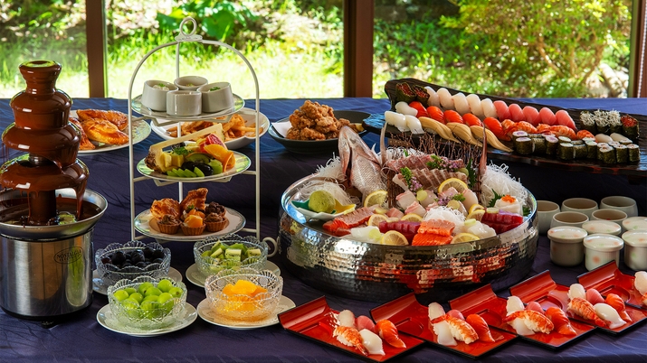 【食べ放題】寿司万歳！プラン★お客様の前で握る寿司が食べ放題／２食付【幼児添寝無料】