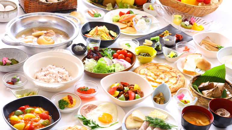 【朝食】さて今日は何を食べよう？好きなものを沢山食べて腹ごしらえしてください！