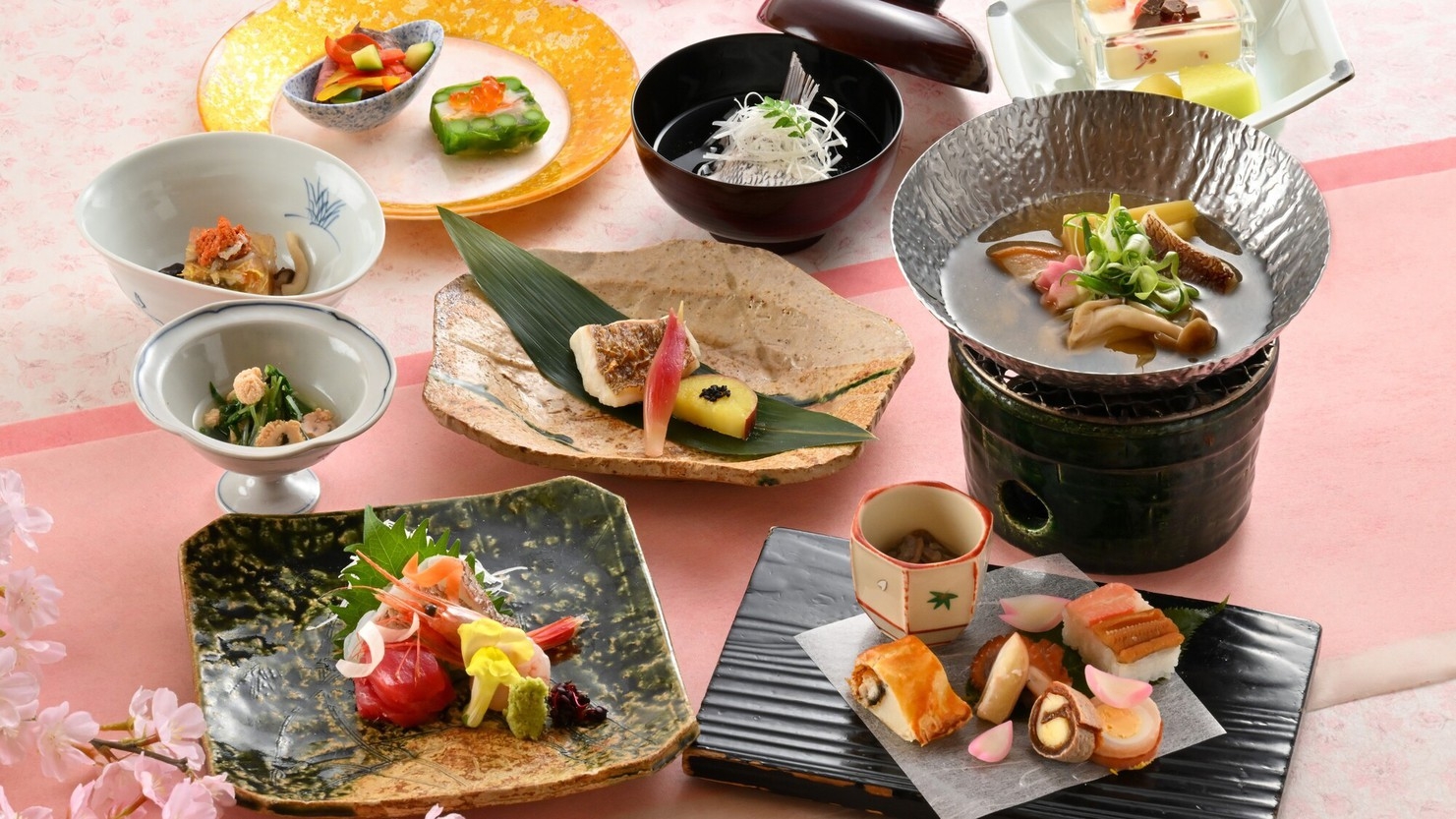 【鯛三昧】春爛漫「桜鯛の極み」会席宿泊プラン