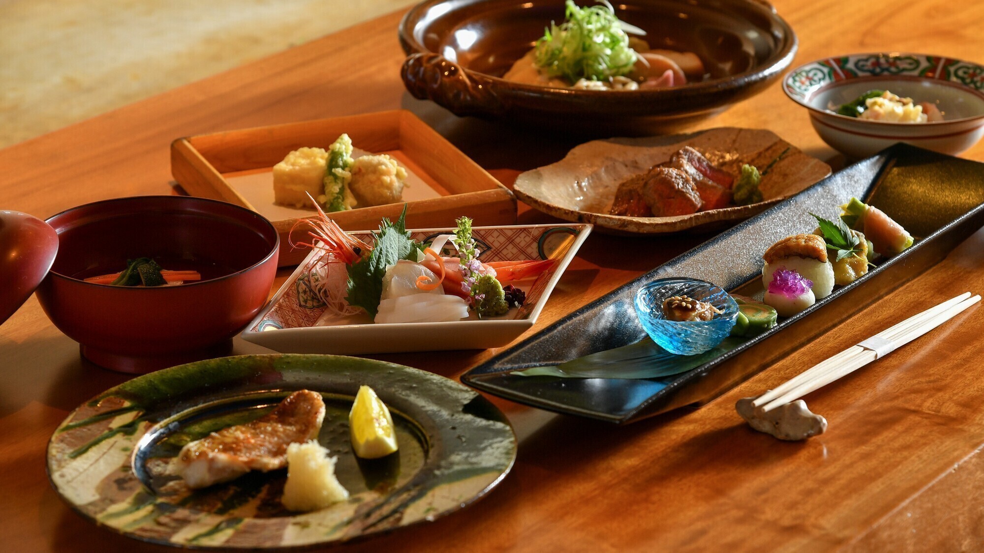 夕食：ライブ懐石・吟味懐石料理イメージ