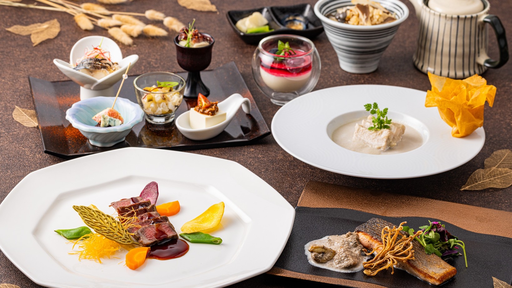 「和-fusionの夕食」TOKUSENディナーと温泉で特別なひと時を 〜standard〜
