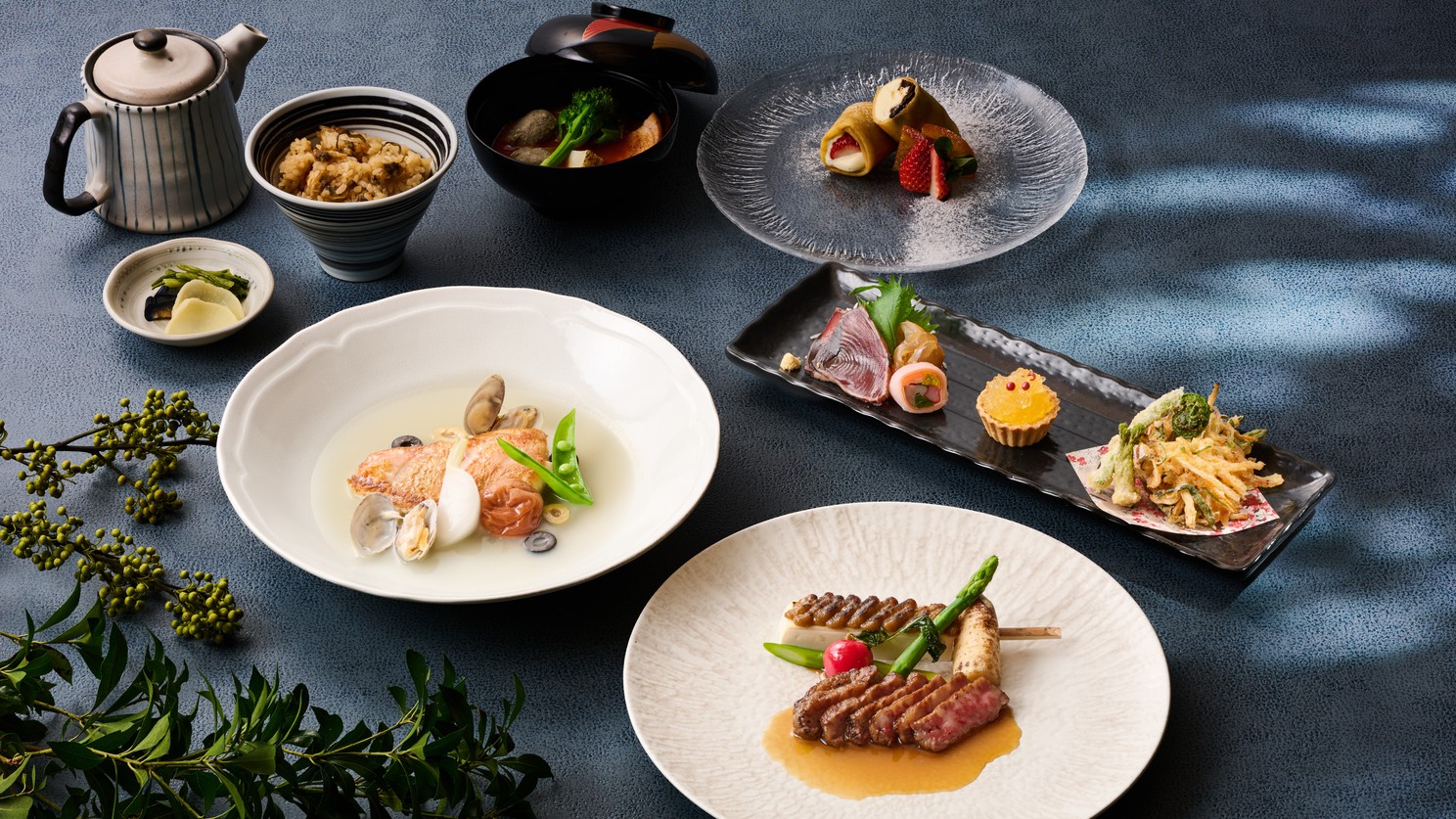 「和-fusionの夕食」季節の三昧ディナー◆四季折々の最上位グルメ 〜premium〜