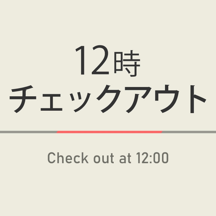 【室数限定】12時チェックアウトプラン☆天然温泉＆朝食ビュッフェ付
