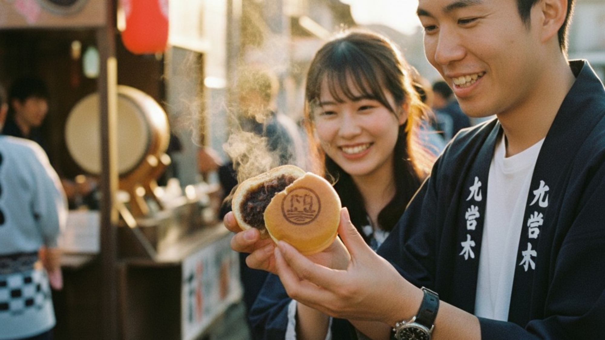 「新居浜太鼓まんじゅう」を食べて新居浜観光！※イメージ